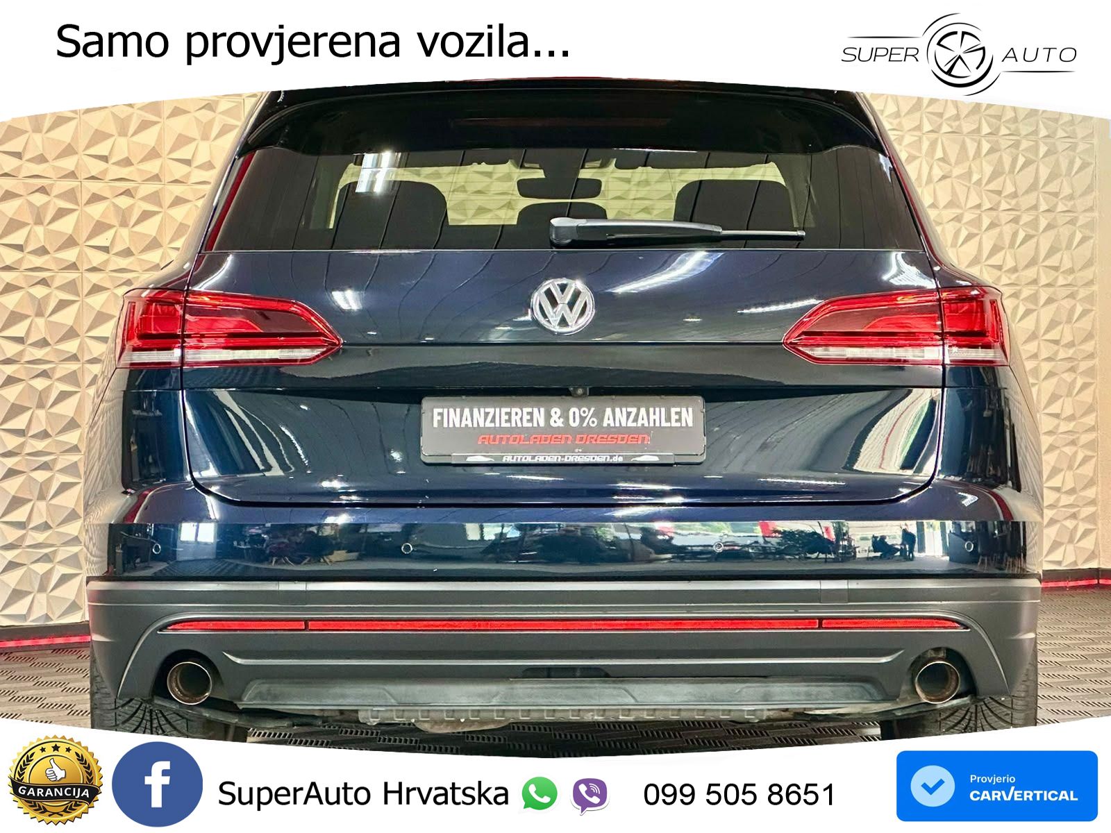 Volkswagen Touareg 3.0 V6 TDI (231 KS) 4MOTION Tiptronic ZRAČNI+ACC+4xGR SJED+KAM