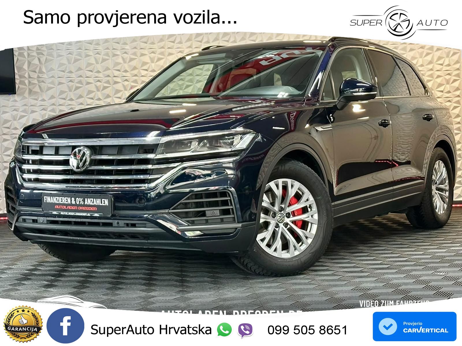 Volkswagen Touareg 3.0 V6 TDI (231 KS) 4MOTION Tiptronic ZRAČNI+ACC+4xGR SJED+KAM