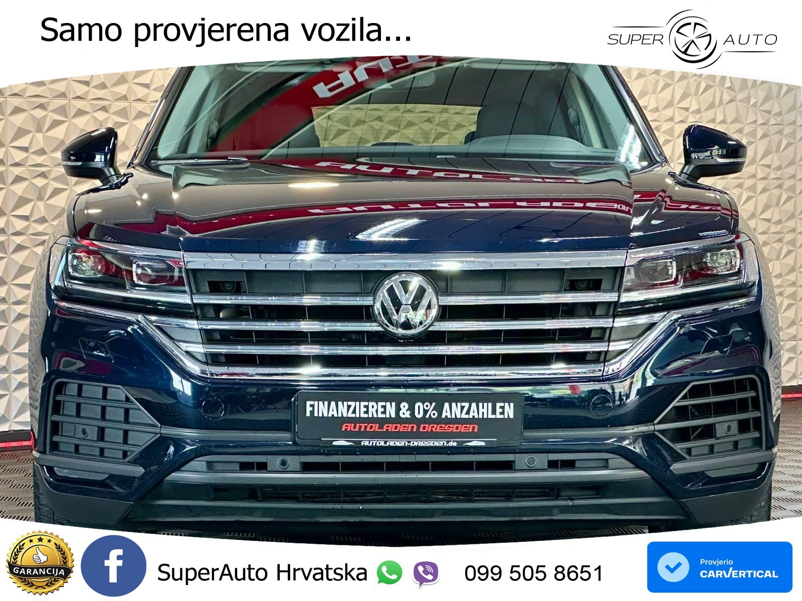 Volkswagen Touareg 3.0 V6 TDI (231 KS) 4MOTION Tiptronic ZRAČNI+ACC+4xGR SJED+KAM