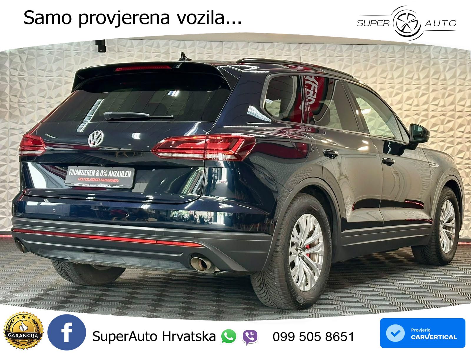Volkswagen Touareg 3.0 V6 TDI (231 KS) 4MOTION Tiptronic ZRAČNI+ACC+4xGR SJED+KAM