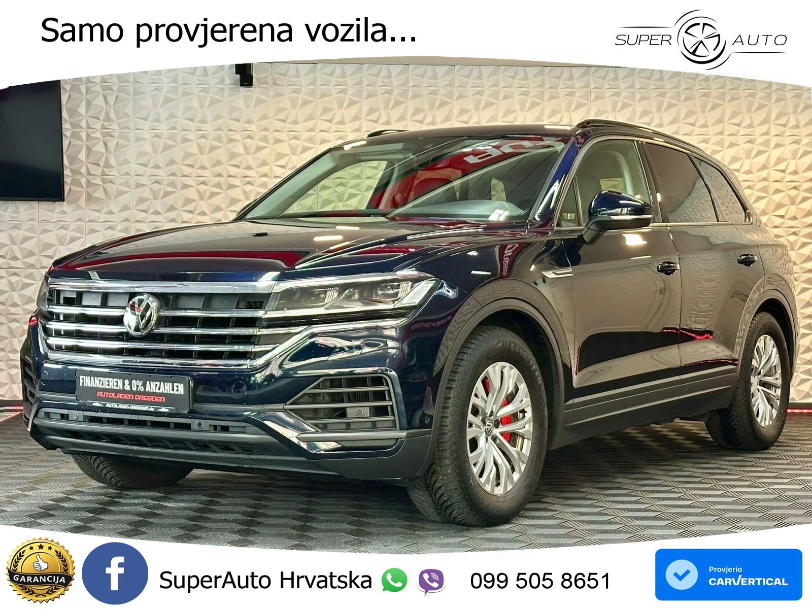 Volkswagen Touareg 3.0 V6 TDI (231 KS) 4MOTION Tiptronic ZRAČNI+ACC+4xGR SJED+KAM