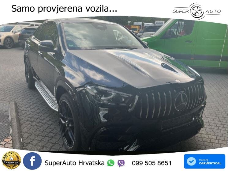 Mercedes AMG GLE Coupe 63 S V8 (612 KS) EQ Boost 4MATIC+ AMG SPEEDSHIFT TCT 9G ACC+HEAD+GR SJED+360+PANO
