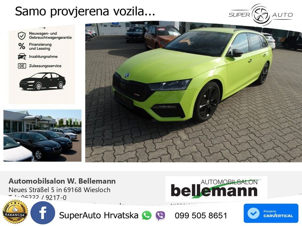 Škoda Octavia Combi RS 2.0 TDI (200 KS) 4x4 DSG LED+GR SJED+ACC