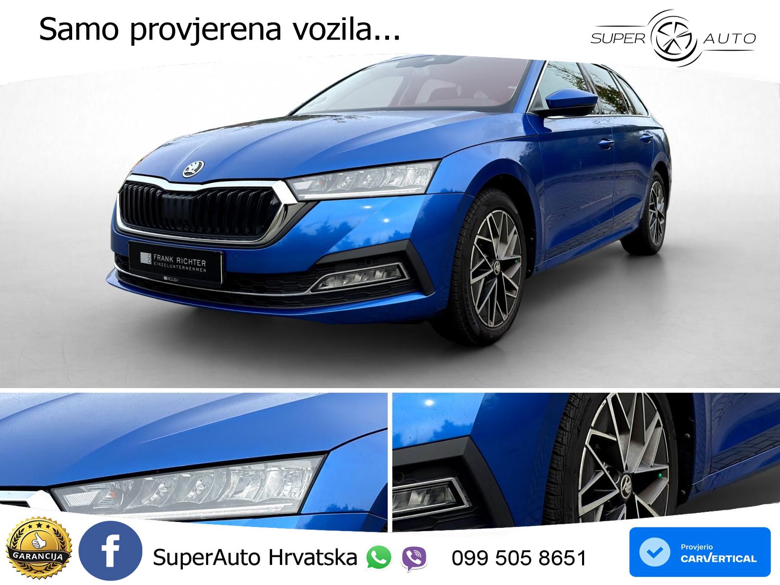Škoda Octavia Combi 2.0 TDI (150 KS) DSG LED+GR SJED+ACC