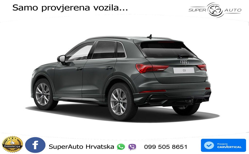 Audi Q3 40 TFSI (190 KS) quattro S tronic S line LED+GR SJED+ACC