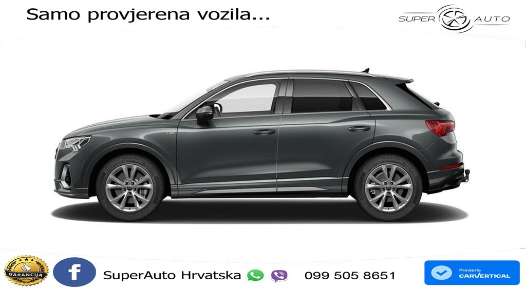 Audi Q3 40 TFSI (190 KS) quattro S tronic S line LED+GR SJED+ACC