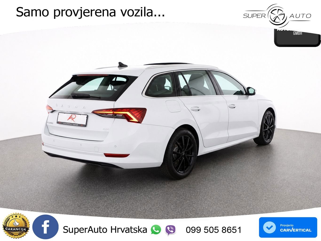 Škoda Octavia Combi 2.0 TSI (190 KS) 4x4 DSG LED+GR SJED+ACC