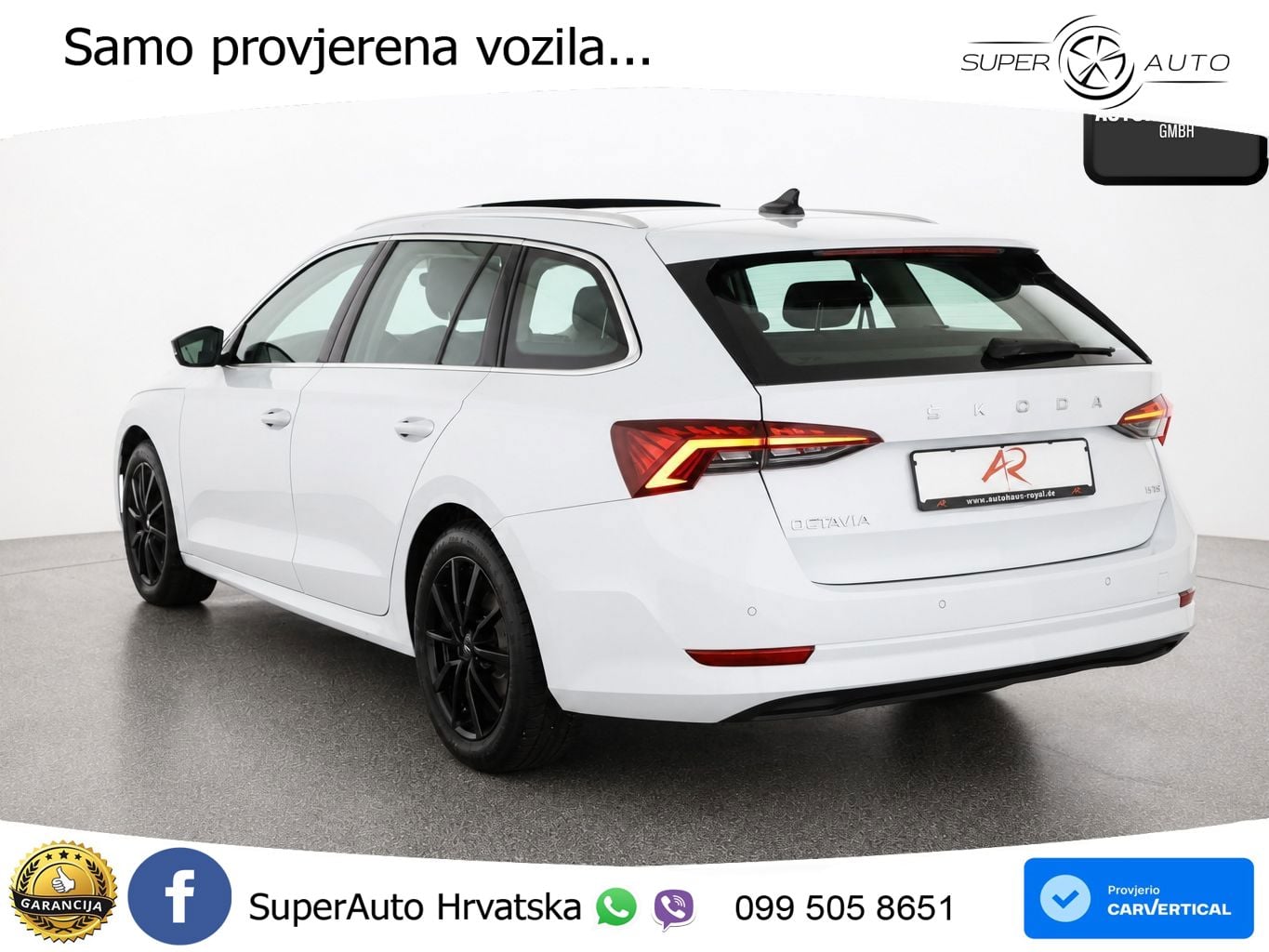 Škoda Octavia Combi 2.0 TSI (190 KS) 4x4 DSG LED+GR SJED+ACC