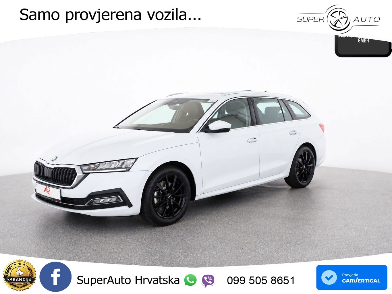 Škoda Octavia Combi 2.0 TSI (190 KS) 4x4 DSG LED+GR SJED+ACC