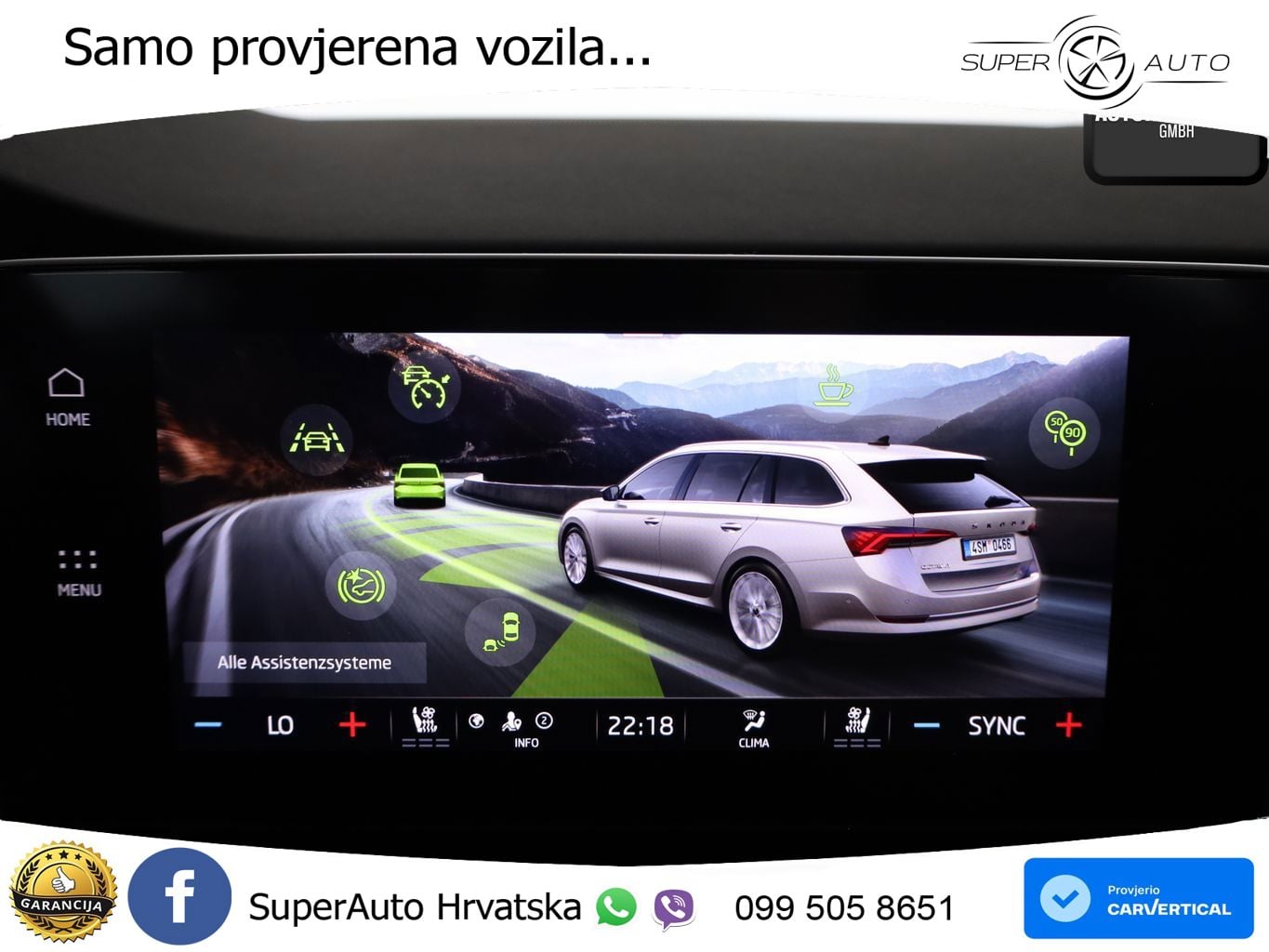 Škoda Octavia Combi 2.0 TSI (190 KS) 4x4 DSG LED+GR SJED+ACC