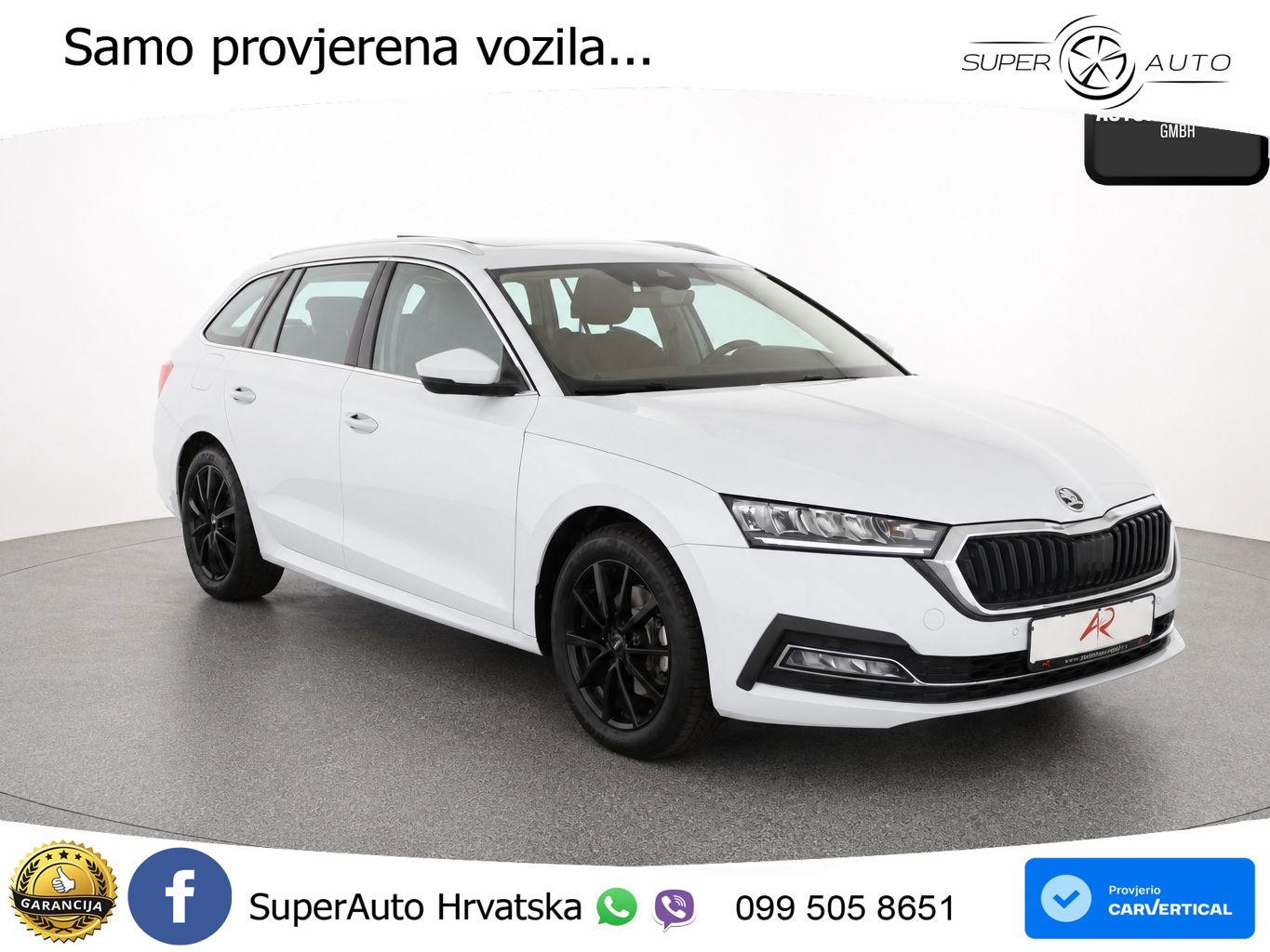 Škoda Octavia Combi 2.0 TSI (190 KS) 4x4 DSG LED+GR SJED+ACC