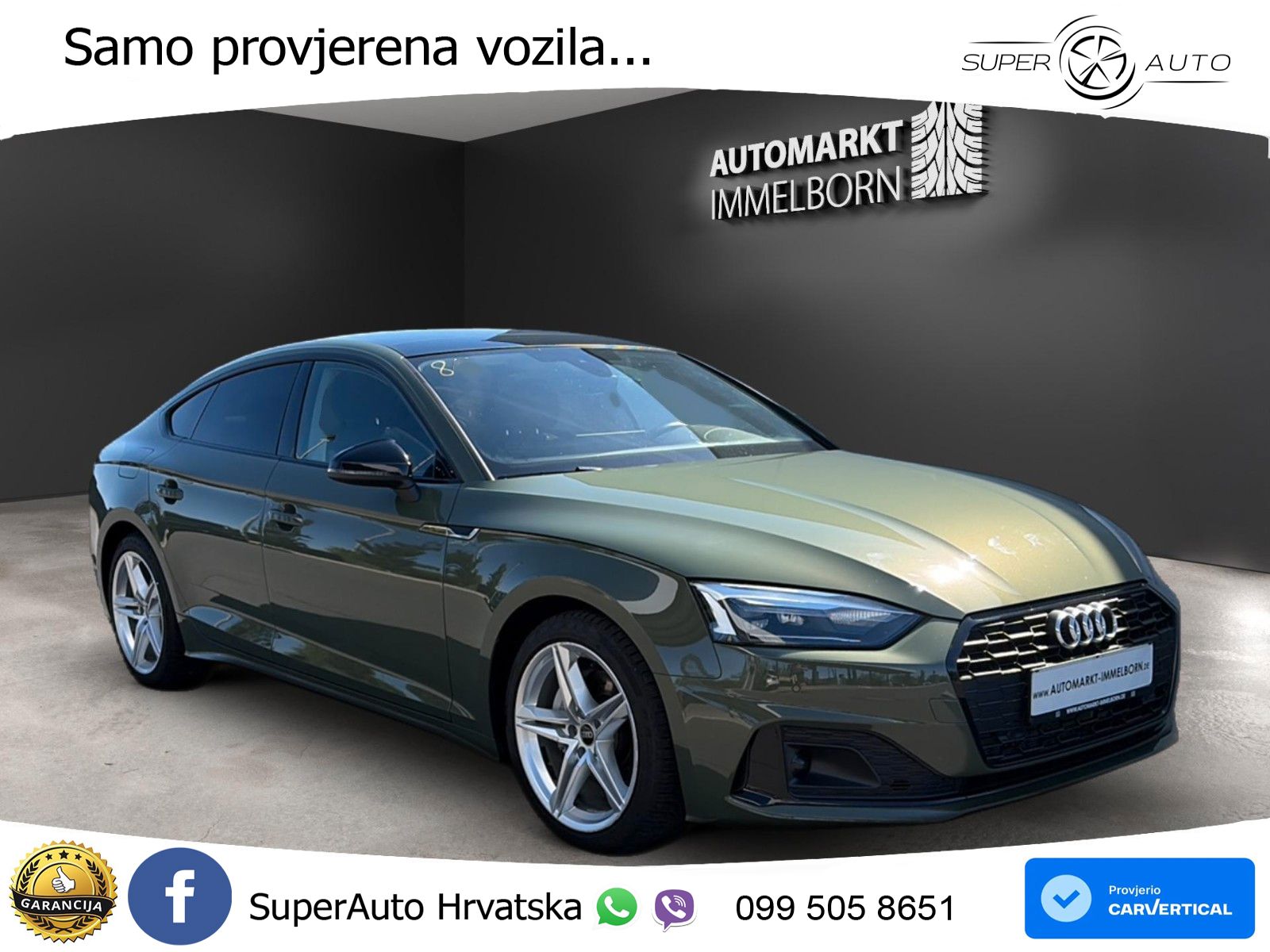 Audi A5 Sportback 40 TDI (204 KS) S tronic advanced
