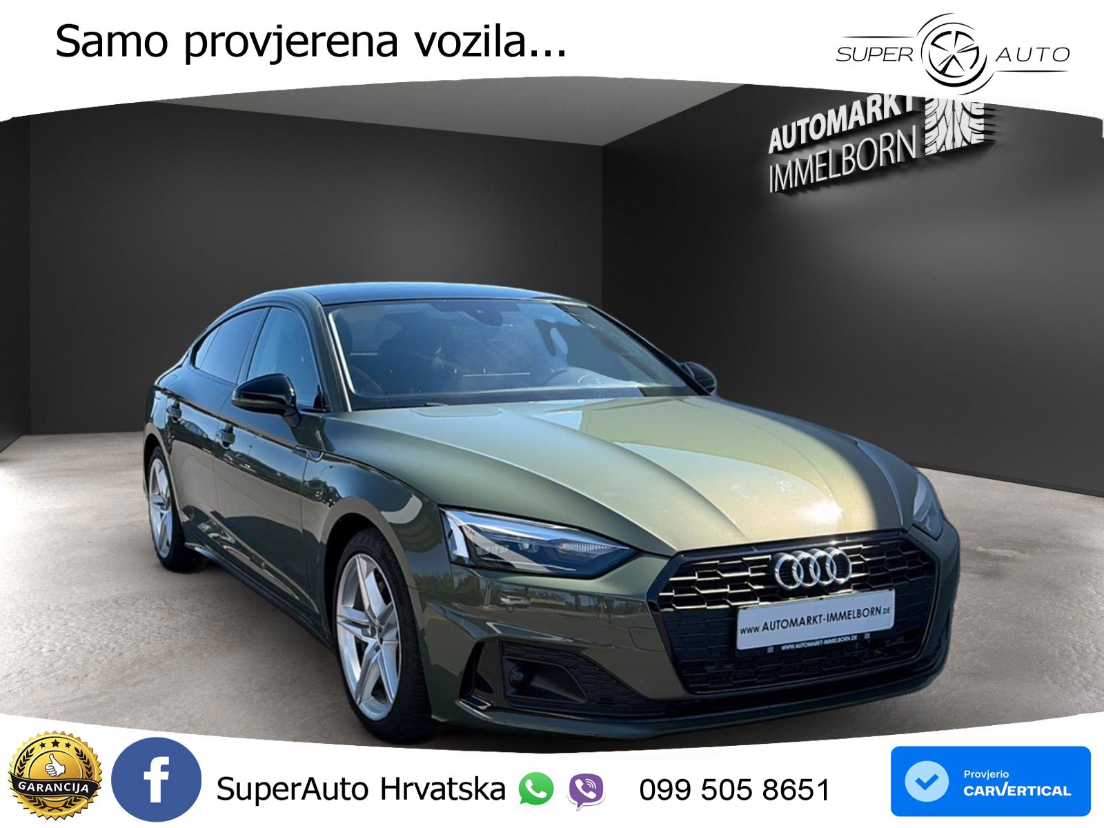 Audi A5 Sportback 40 TDI (204 KS) S tronic advanced