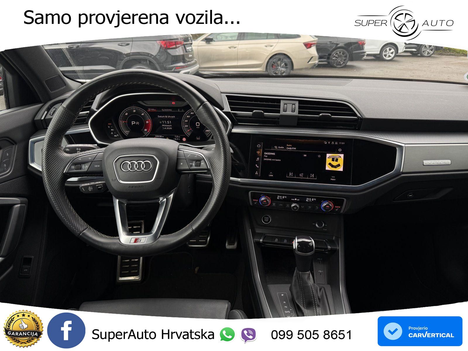 Audi Q3 40 TDI (200 KS) quattro S tronic advanced LED+GR SJED+ACC