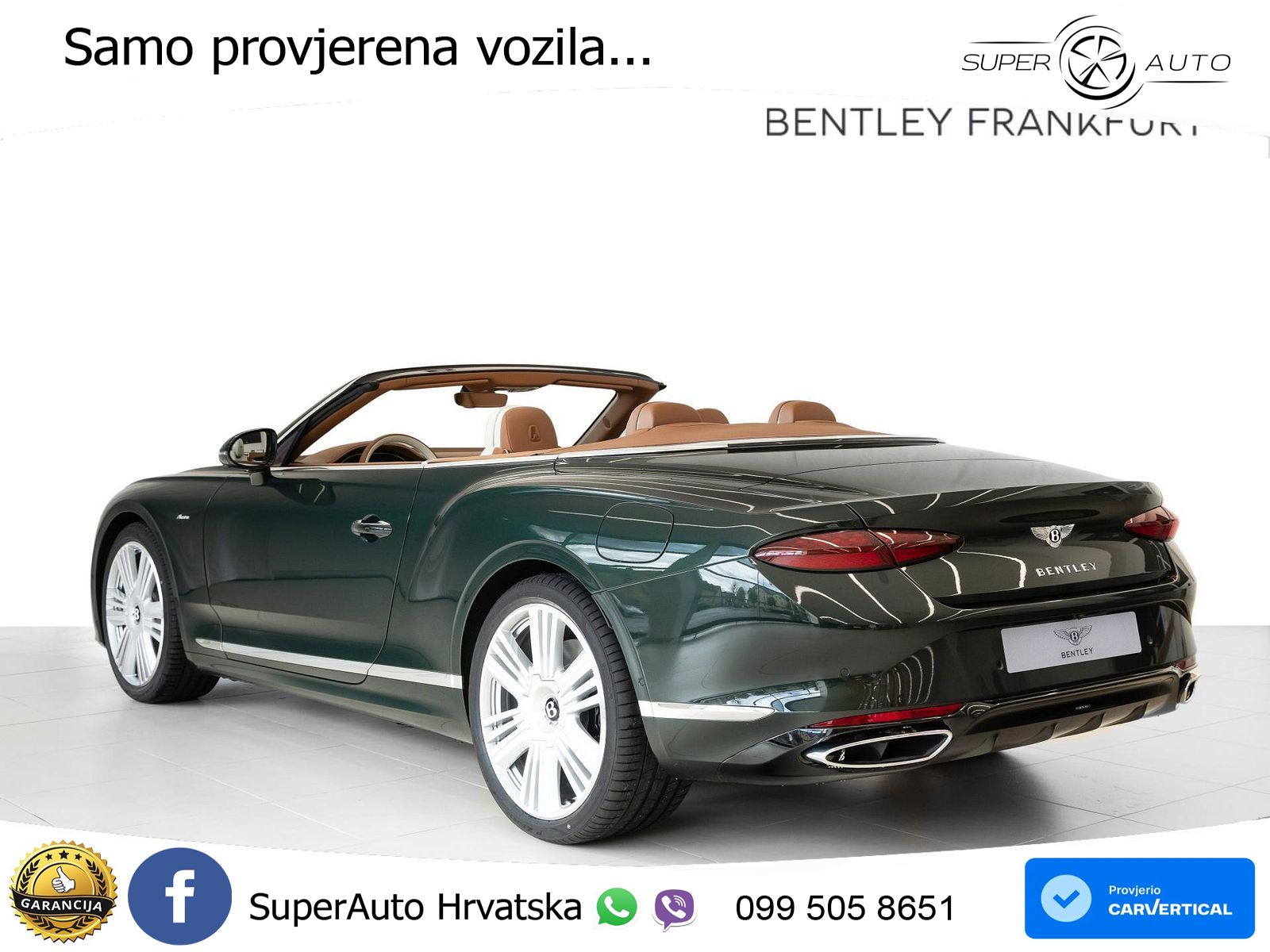 Bentley Continental GTC IV 4.0 V8 TFSi (680 KS) AWD DCT ZRAČNI+ACC+GR SJED+360