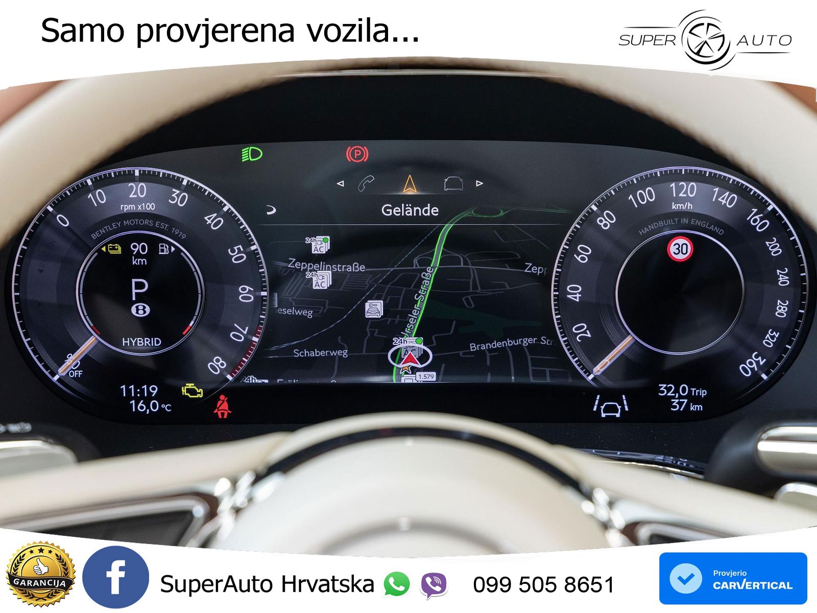 Bentley Continental GTC IV 4.0 V8 TFSi (680 KS) AWD DCT ZRAČNI+ACC+GR SJED+360