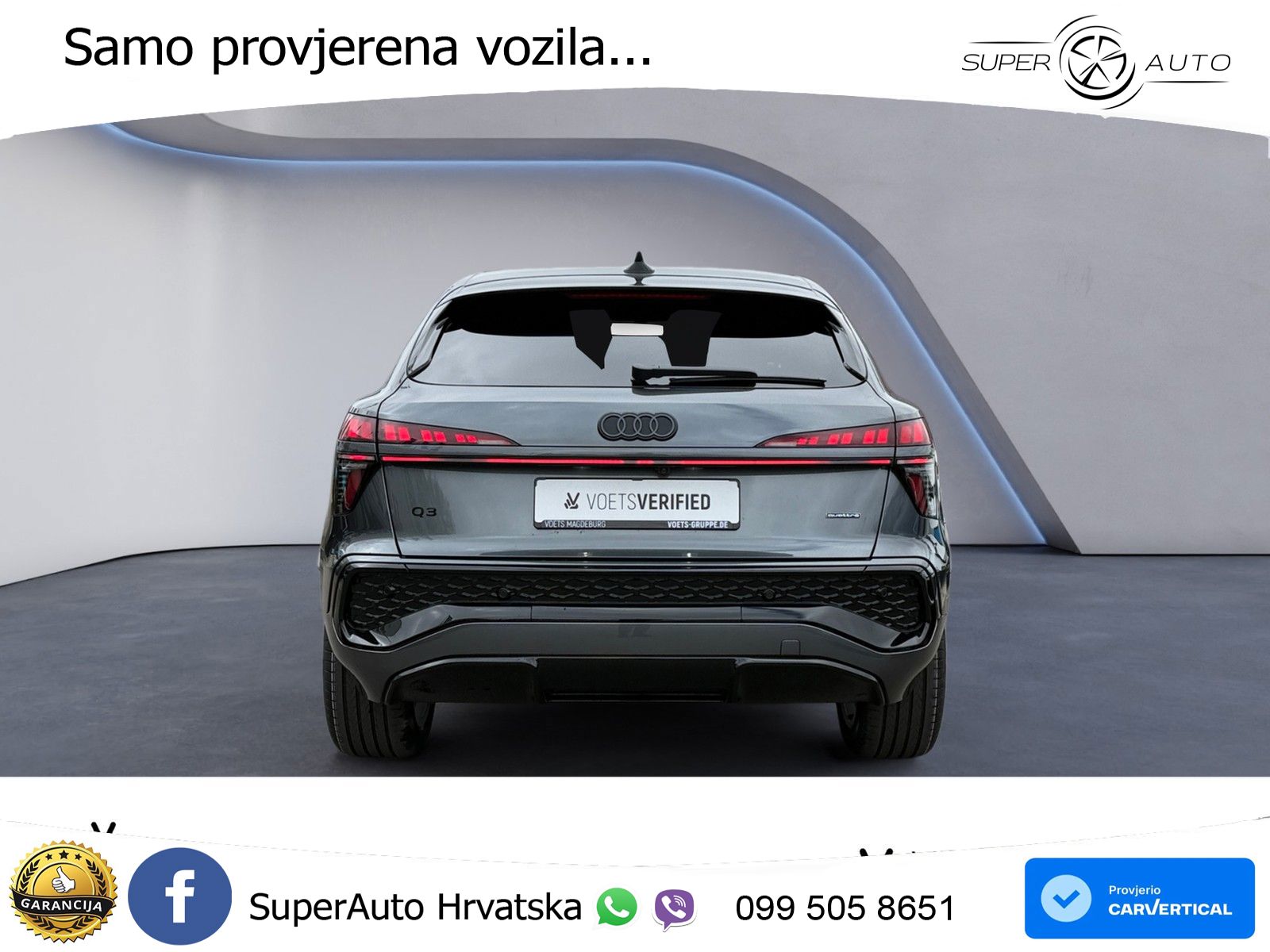 Audi Q3 III Sportback 2.0 TFSI (204 KS) quattro S tronic S line LED+GR SJED+ACC
