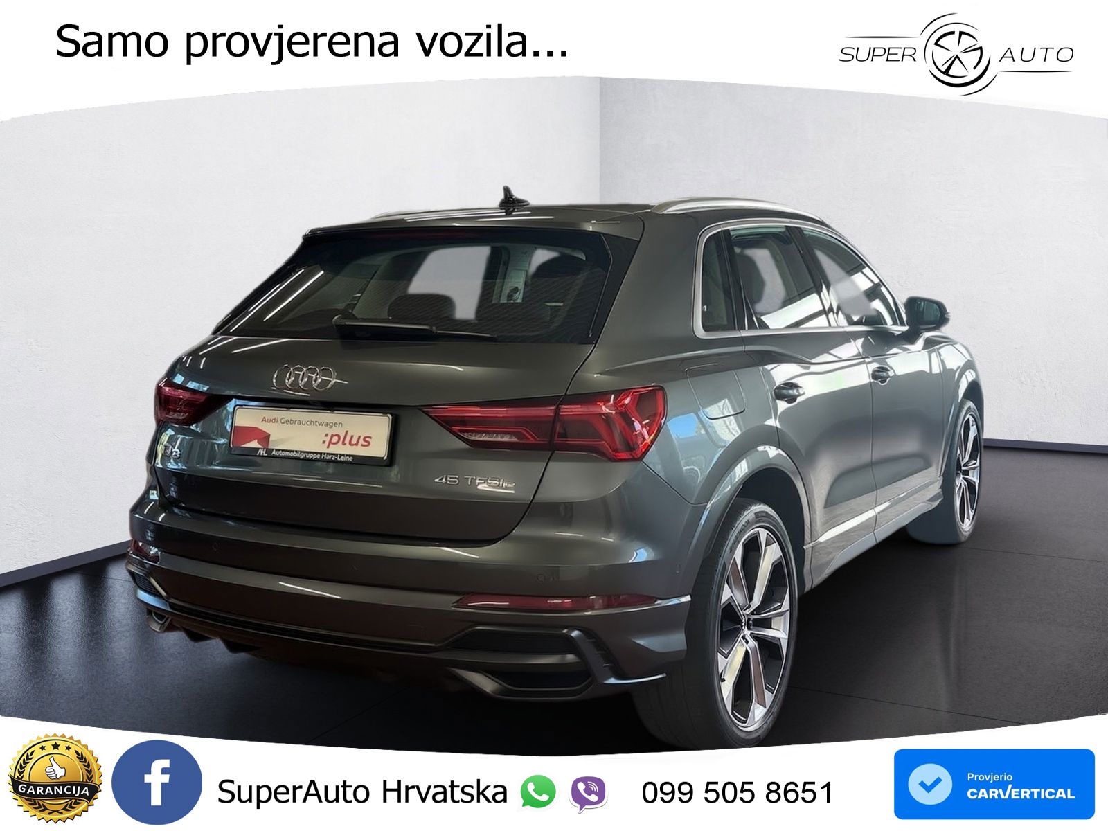 Audi Q3 45 TFSIe (245 KS) S tronic S line LED+GR SJED+ACC