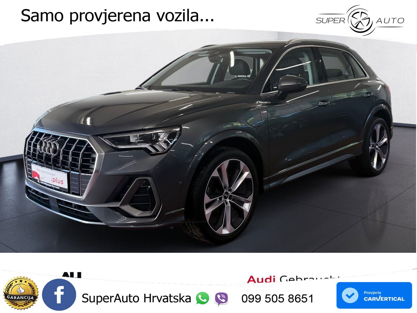 Audi Q3 45 TFSIe (245 KS) S tronic S line LED+GR SJED+ACC