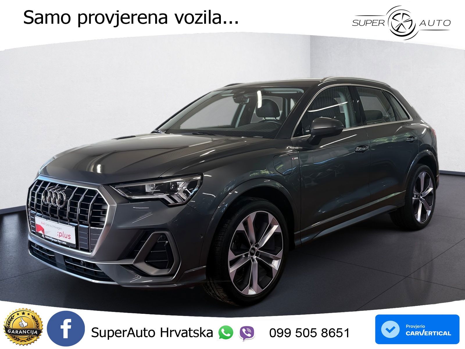 Audi Q3 45 TFSIe (245 KS) S tronic S line LED+GR SJED+ACC