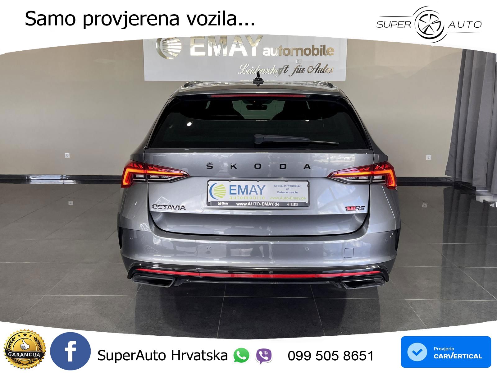 Škoda Octavia Combi RS 2.0 TDI (200 KS) DSG LED+GR SJED+ACC