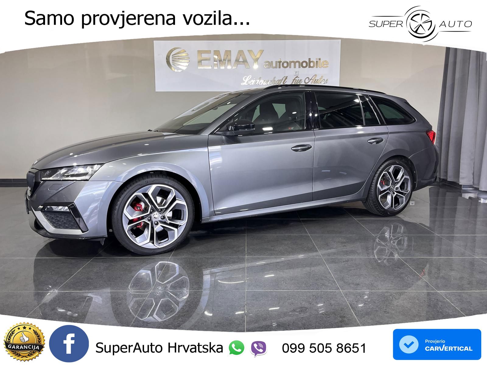 Škoda Octavia Combi RS 2.0 TDI (200 KS) DSG LED+GR SJED+ACC