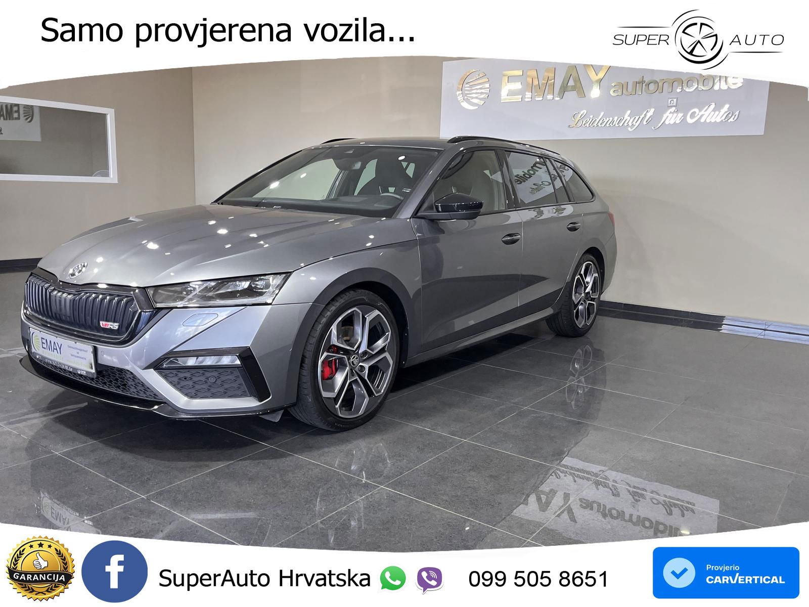 Škoda Octavia Combi RS 2.0 TDI (200 KS) DSG LED+GR SJED+ACC