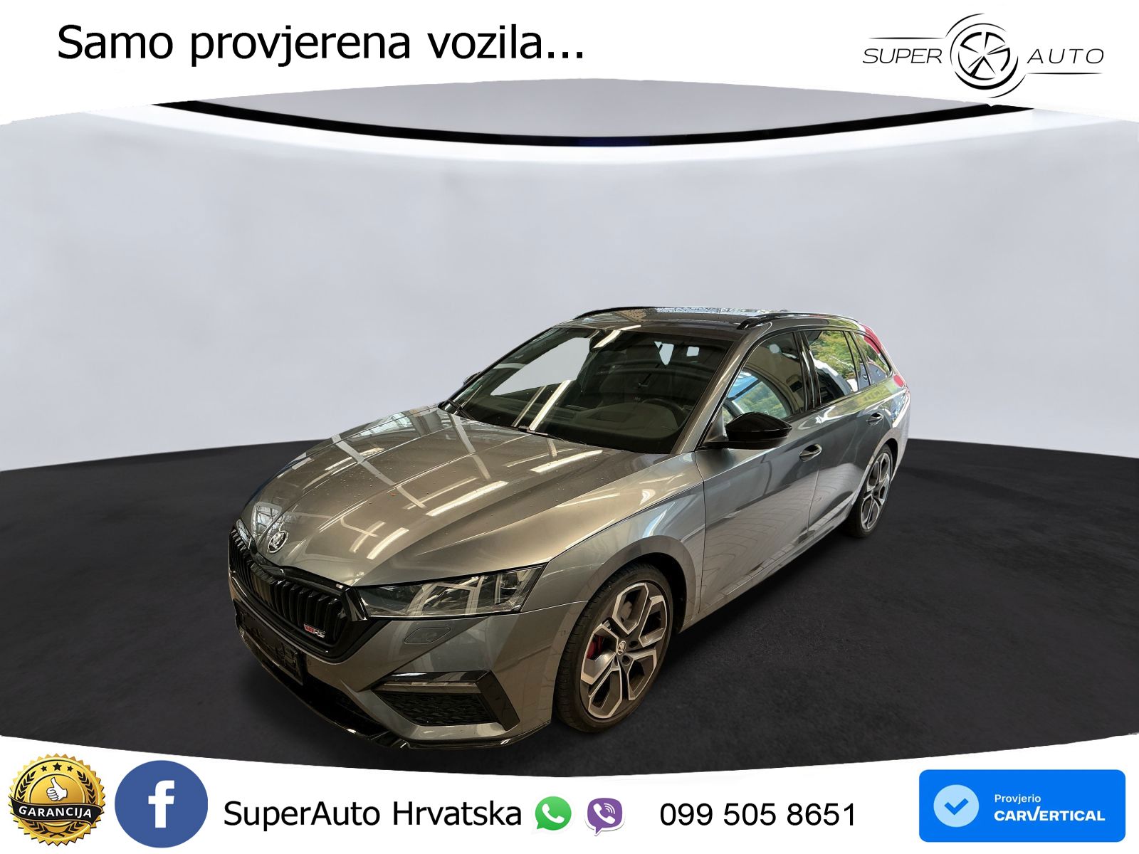 Škoda Octavia Combi RS 2.0 TSI (245 KS) DSG LED+GR SJED+ACC