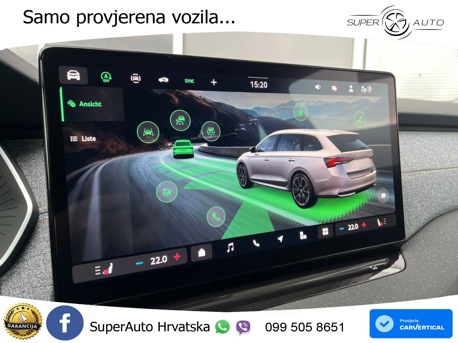 Škoda Octavia Combi 2.0 TDI (150 KS) DSG Selection MATRIX+GR SJED+KAM