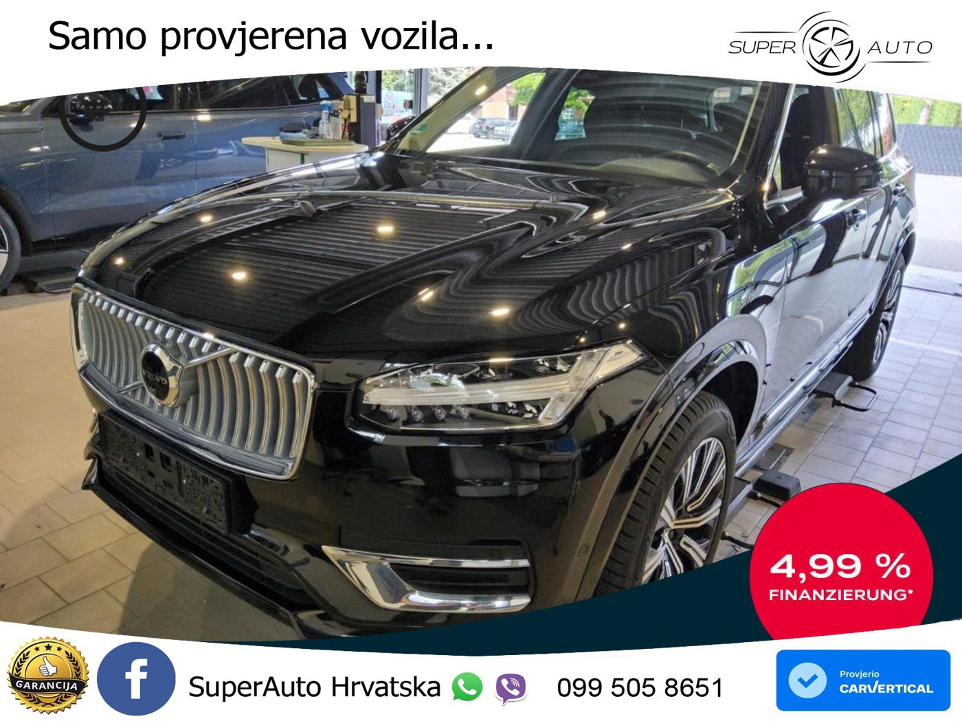 Volvo XC90 2.0 B5 Diesel AWD Automatic ACC+GR SJED+360+PANO