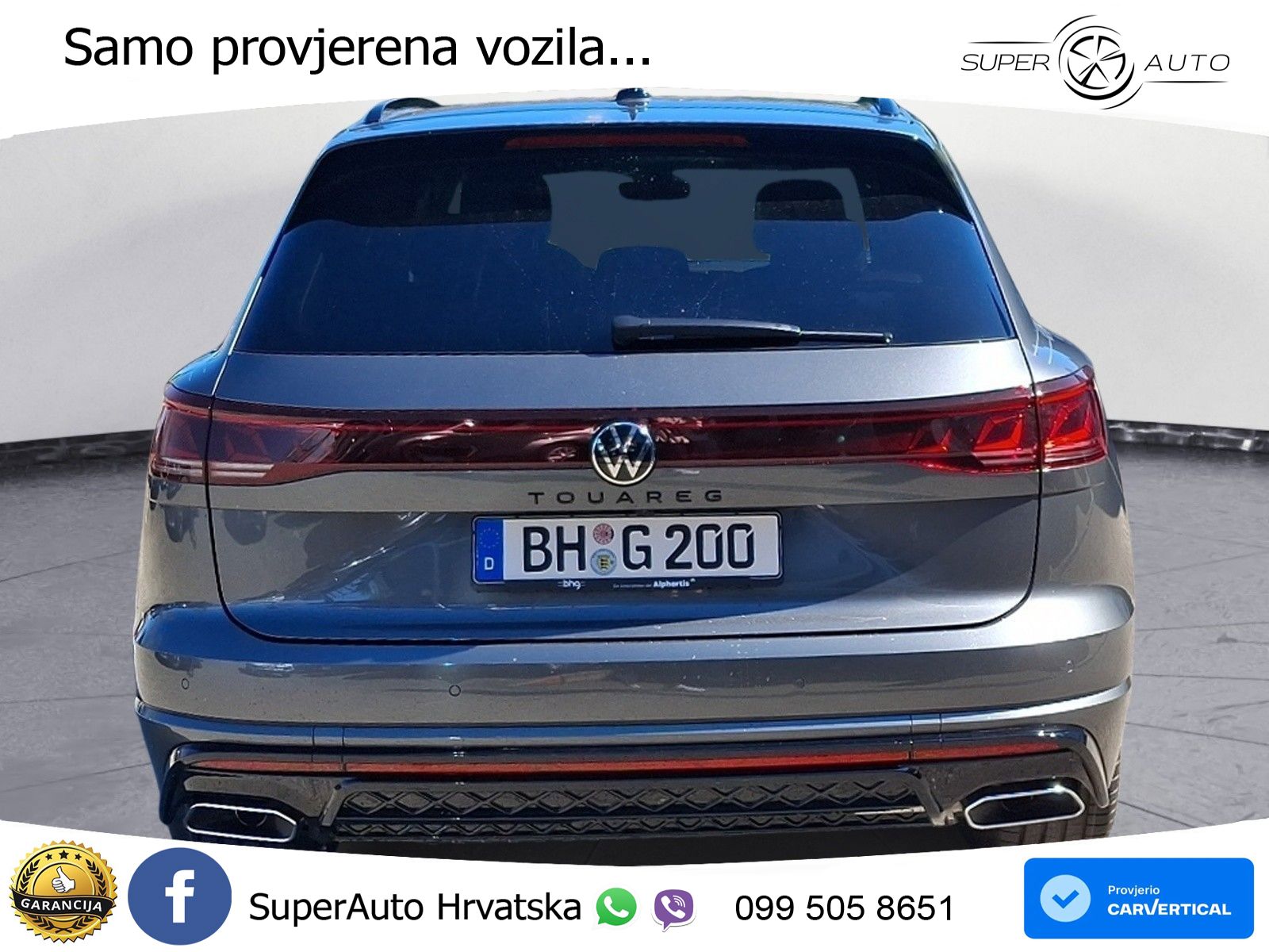 Volkswagen Touareg 3.0 V6 TDI (286 KS) 4MOTION Tiptronic ZRAČNI+ACC+GR SJED+KAM+PANO