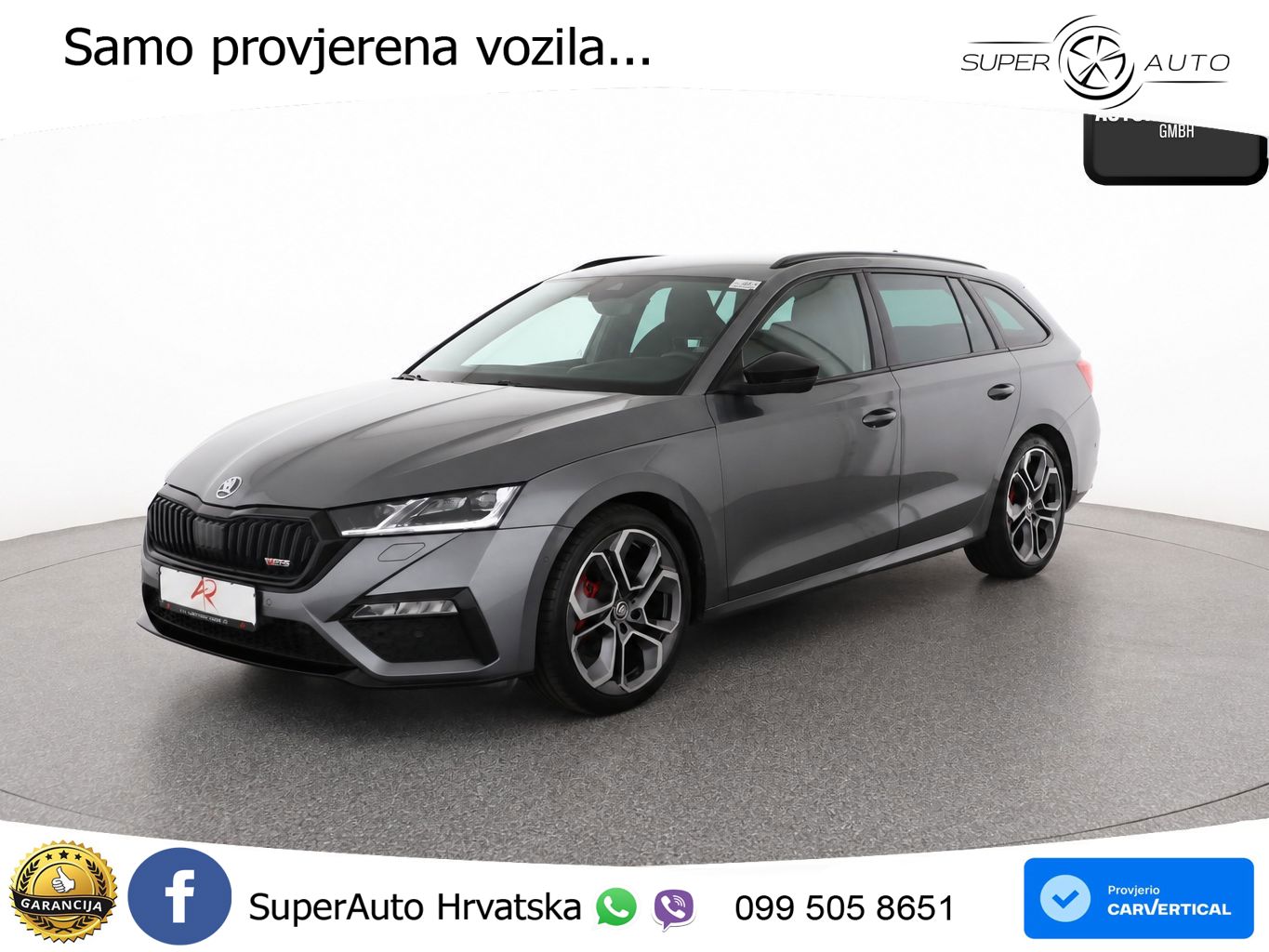 Škoda Octavia Combi RS 2.0 TDI (200 KS) DSG LED+GR SJED+ACC