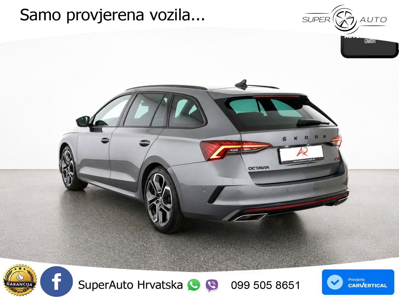 Škoda Octavia Combi RS 2.0 TDI (200 KS) DSG LED+GR SJED+ACC