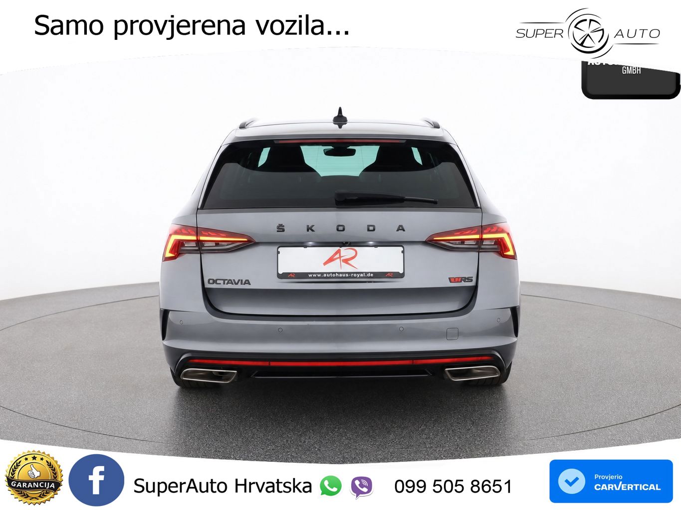 Škoda Octavia Combi RS 2.0 TDI (200 KS) DSG LED+GR SJED+ACC