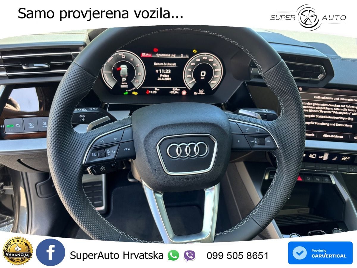 Audi A3 45 TFSIe (272 KS) S tronic S line LED+GR SJED+ACC
