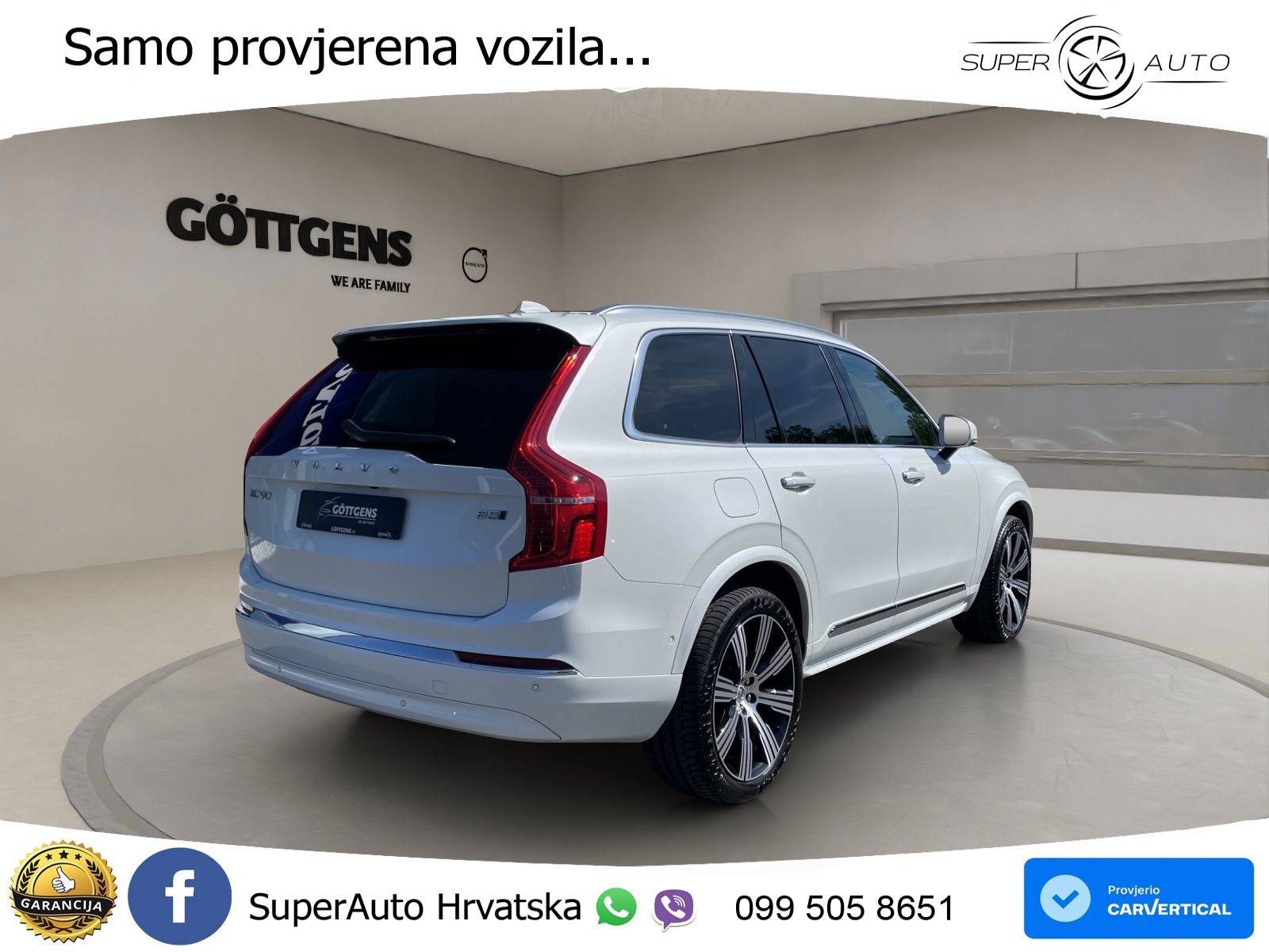 Volvo XC90 2.0 B5 Diesel AWD Automatic ZRAČNI+ACC+GR SJED+KAM+PANO