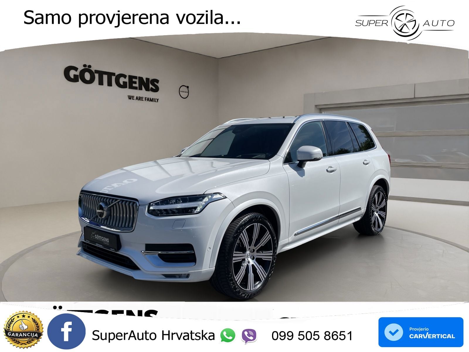 Volvo XC90 2.0 B5 Diesel AWD Automatic ZRAČNI+ACC+GR SJED+KAM+PANO