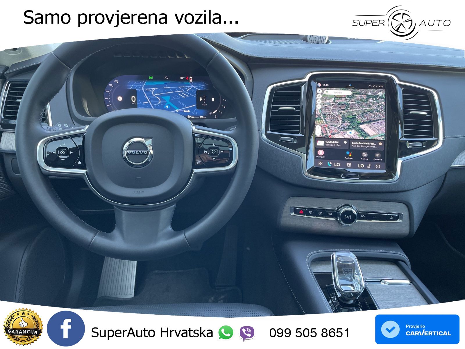 Volvo XC90 2.0 B5 Diesel AWD Automatic ZRAČNI+ACC+GR SJED+KAM+PANO