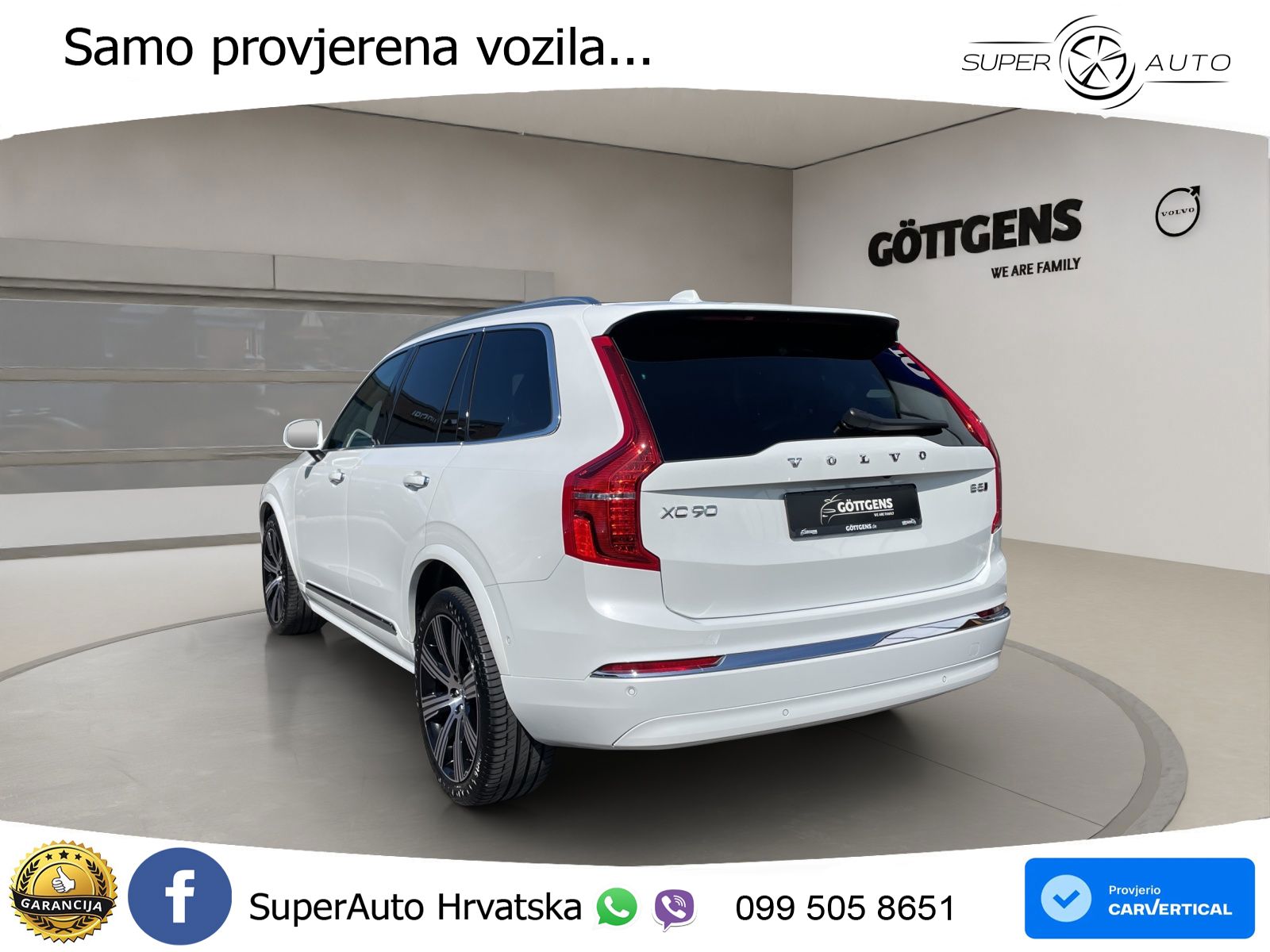 Volvo XC90 2.0 B5 Diesel AWD Automatic ZRAČNI+ACC+GR SJED+KAM+PANO