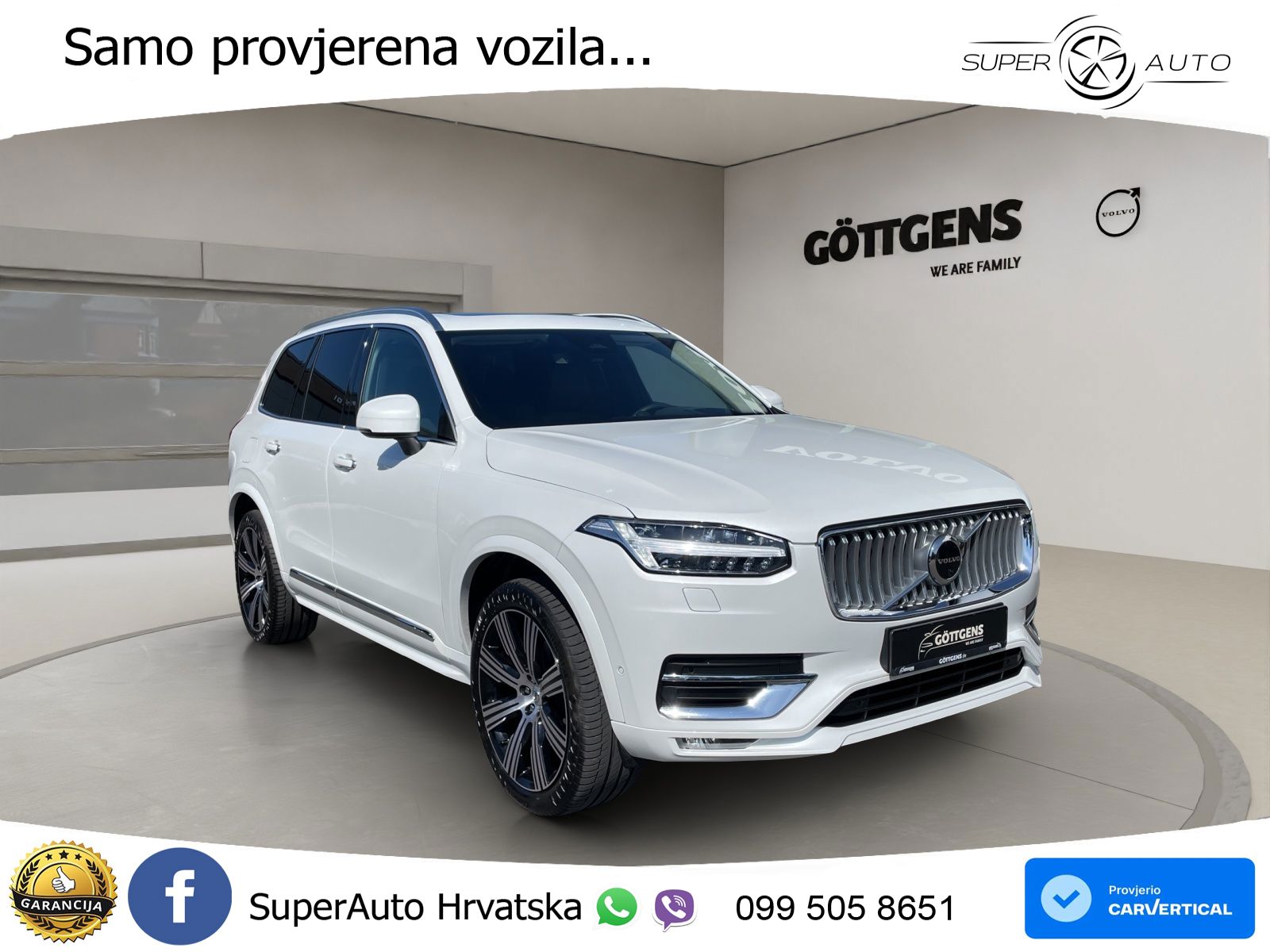 Volvo XC90 2.0 B5 Diesel AWD Automatic ZRAČNI+ACC+GR SJED+KAM+PANO
