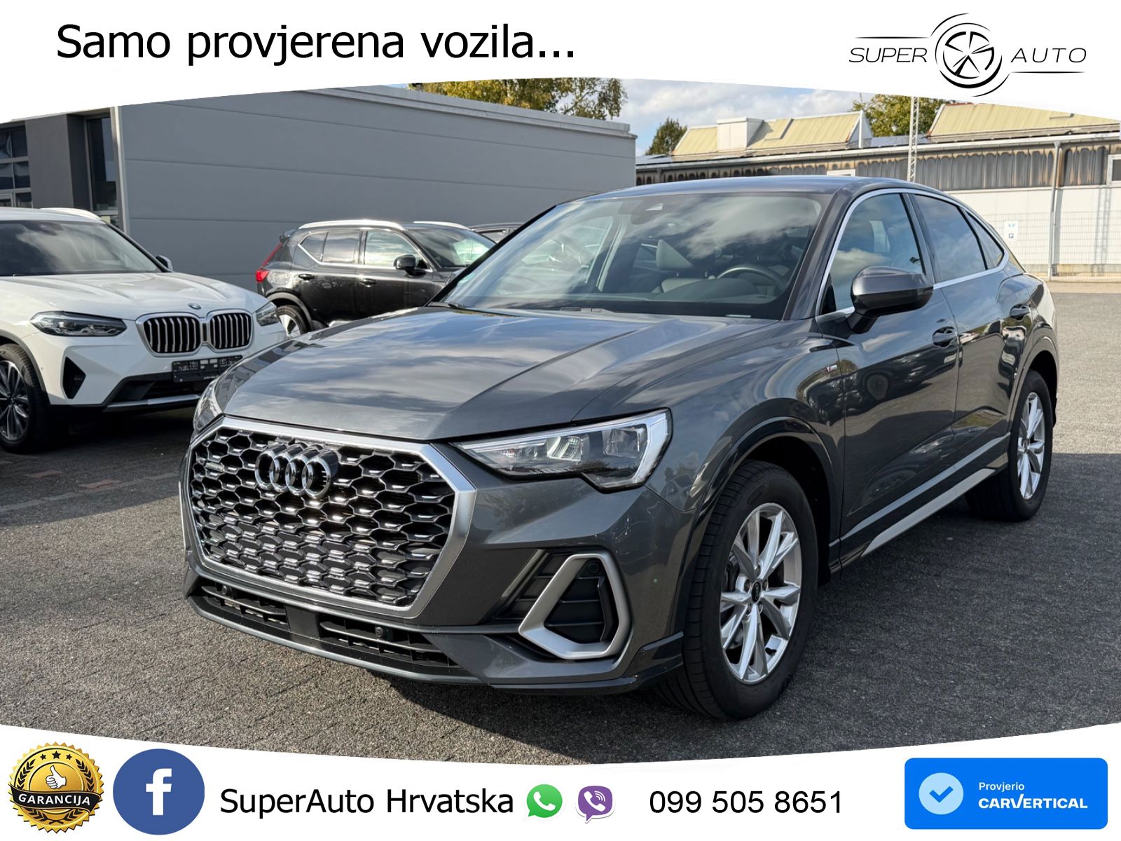 Audi Q3 Sportback 40 TDI (200 KS) quattro S tronic S line LED+GR SJED+ACC
