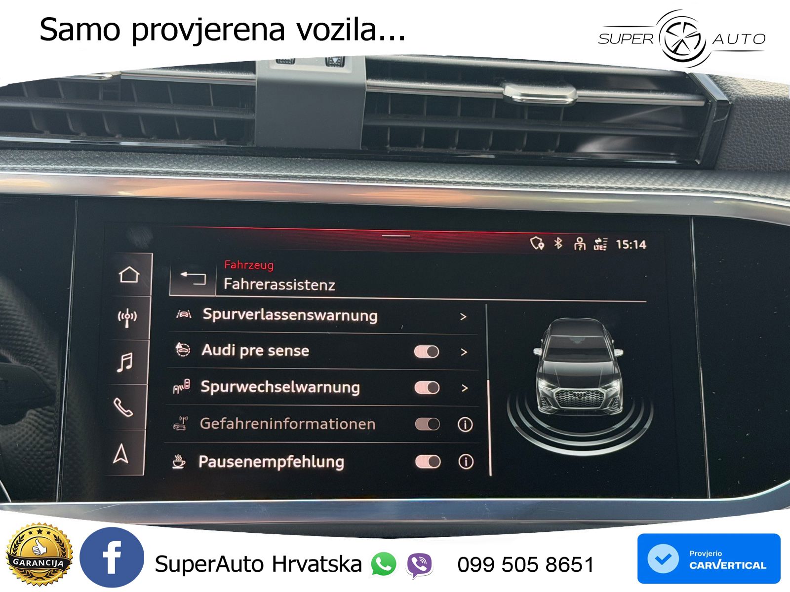 Audi Q3 Sportback 40 TDI (200 KS) quattro S tronic S line LED+GR SJED+ACC