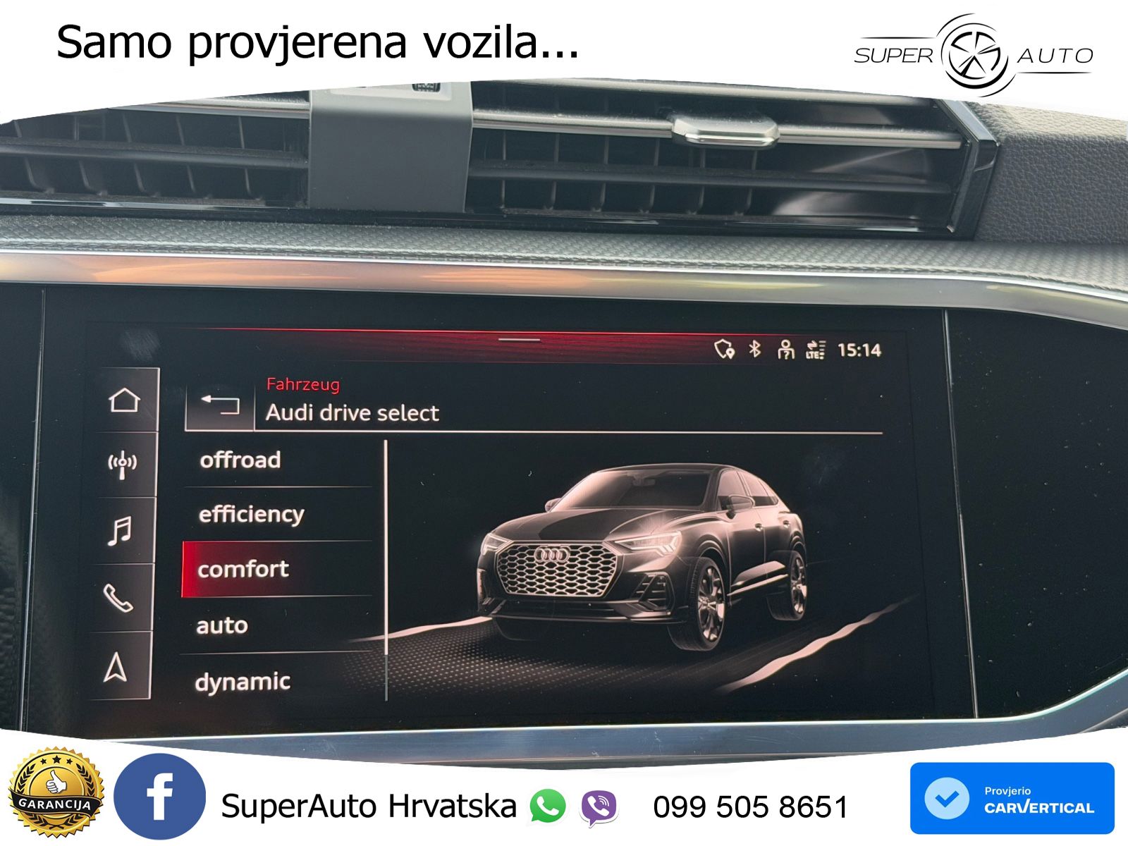 Audi Q3 Sportback 40 TDI (200 KS) quattro S tronic S line LED+GR SJED+ACC