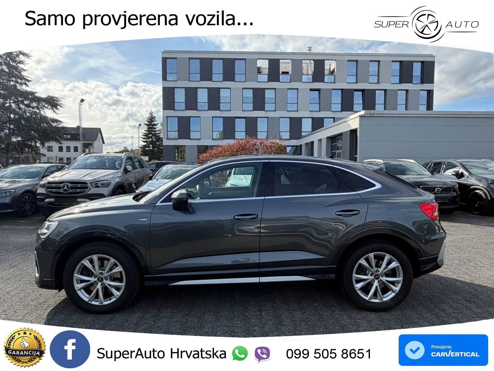 Audi Q3 Sportback 40 TDI (200 KS) quattro S tronic S line LED+GR SJED+ACC