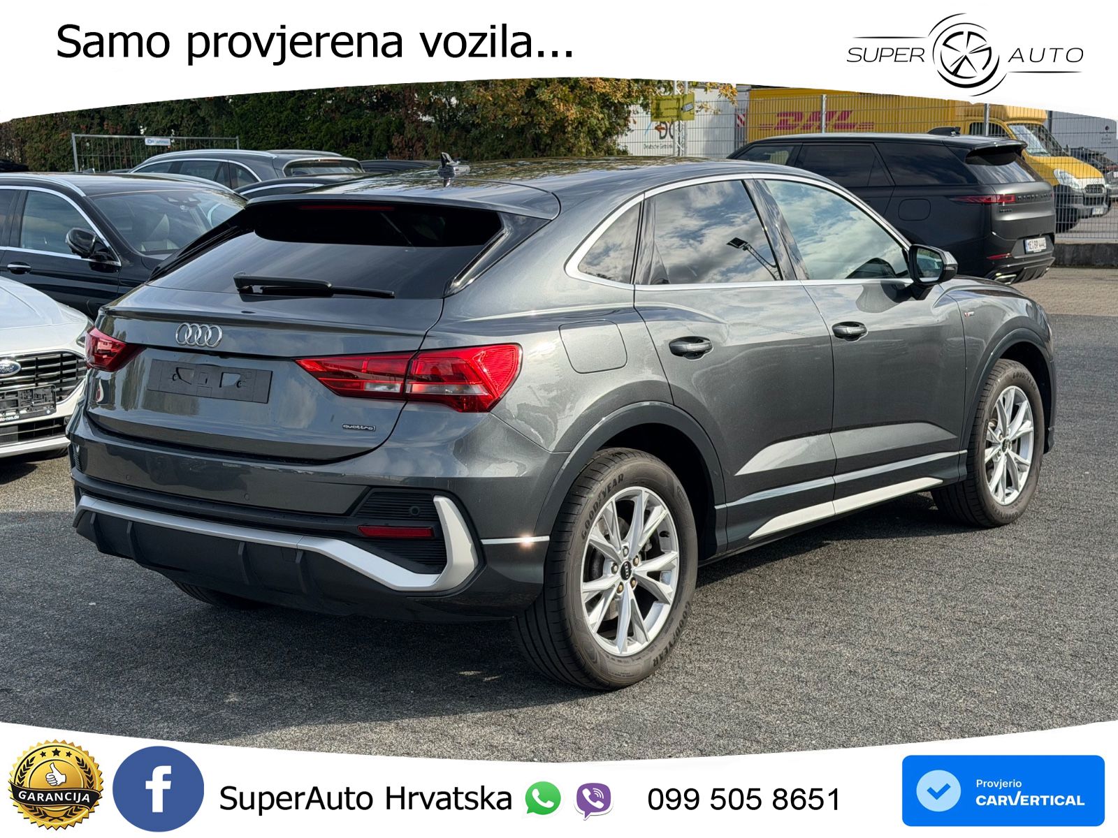Audi Q3 Sportback 40 TDI (200 KS) quattro S tronic S line LED+GR SJED+ACC