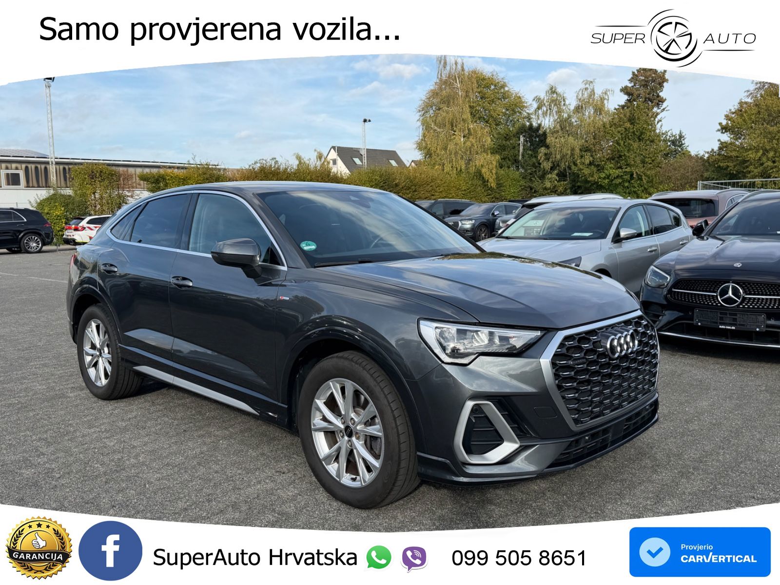 Audi Q3 Sportback 40 TDI (200 KS) quattro S tronic S line LED+GR SJED+ACC