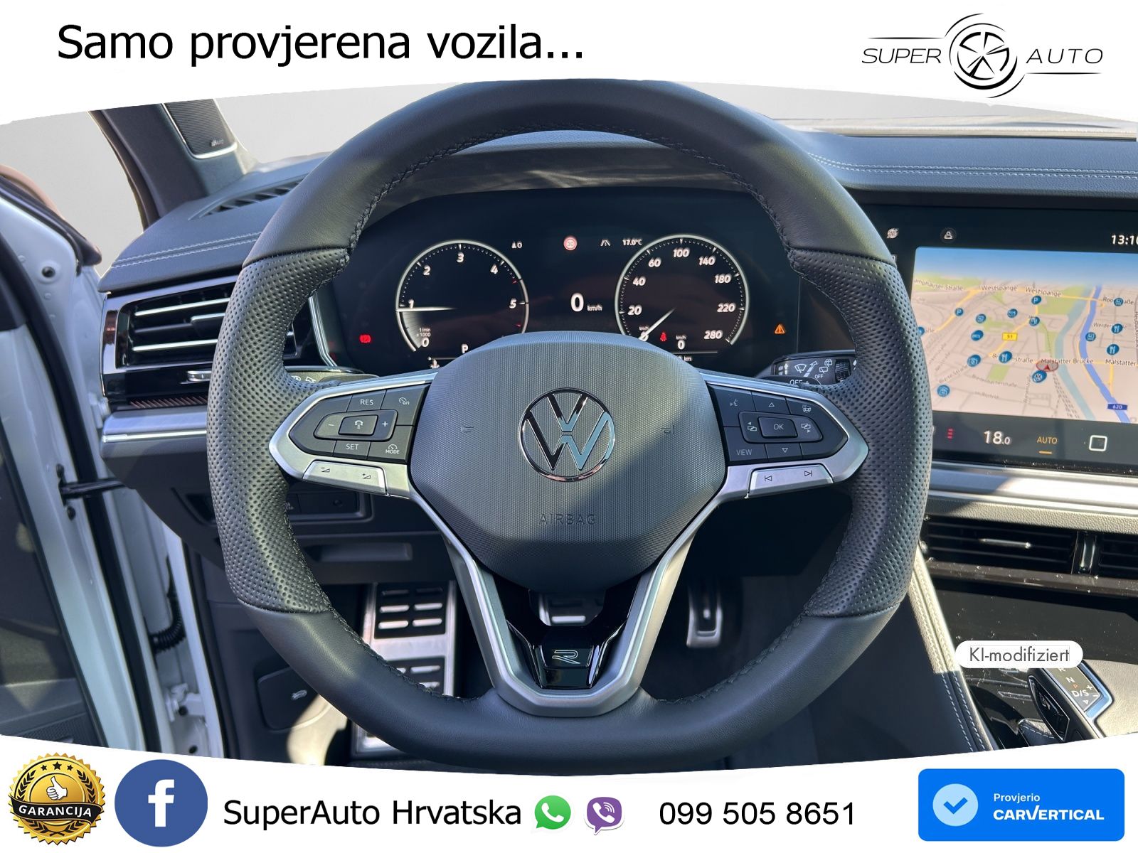 Volkswagen Touareg 3.0 V6 TDI (286 KS) 4MOTION Tiptronic ZRAČNI+ACC+GR SJED+KAM+PANO