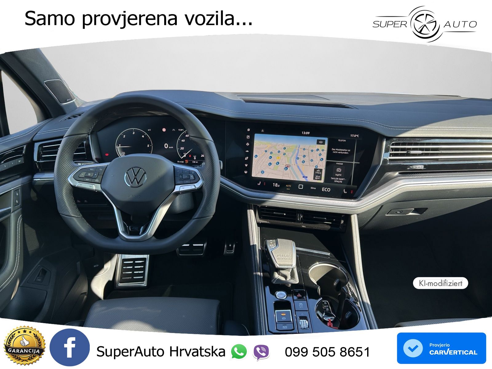 Volkswagen Touareg 3.0 V6 TDI (286 KS) 4MOTION Tiptronic ZRAČNI+ACC+GR SJED+KAM+PANO