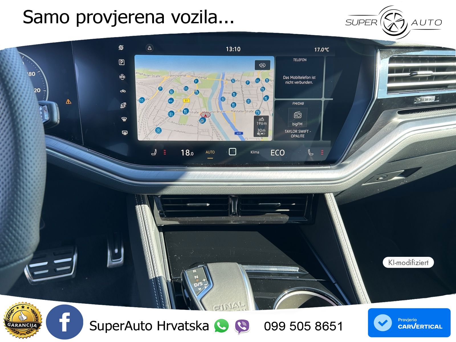 Volkswagen Touareg 3.0 V6 TDI (286 KS) 4MOTION Tiptronic ZRAČNI+ACC+GR SJED+KAM+PANO