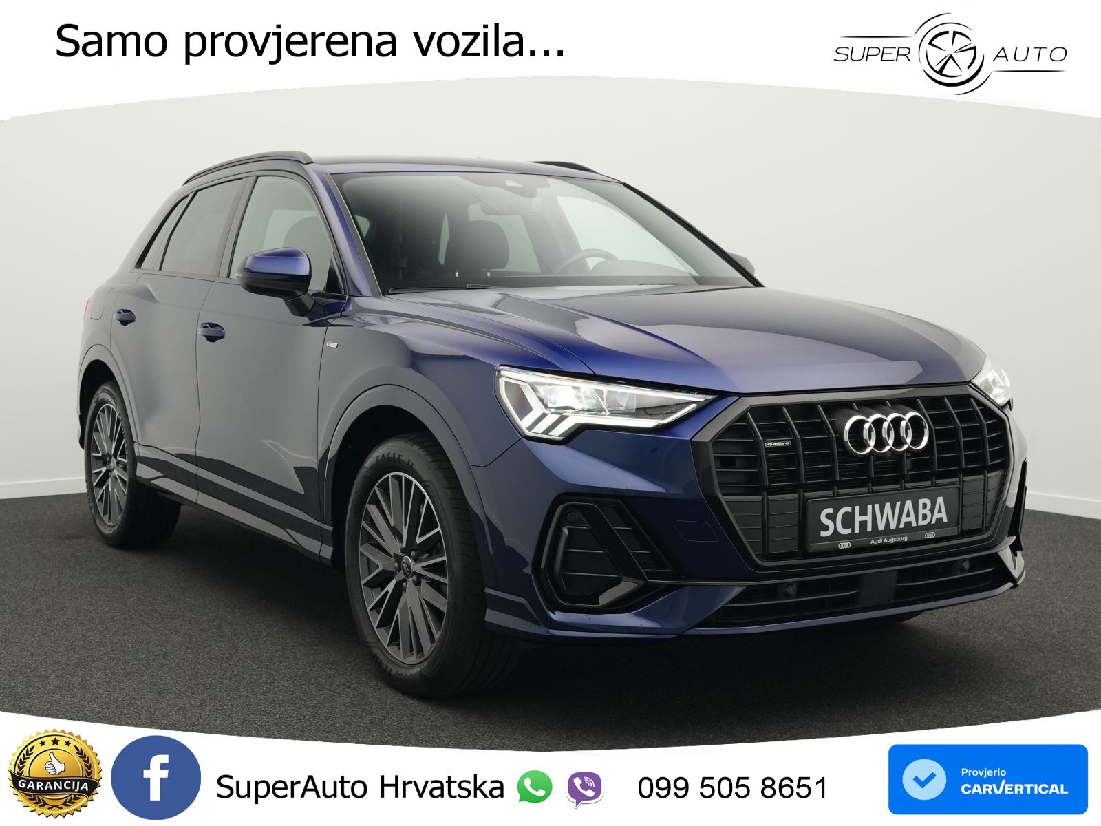 Audi Q3 45 TFSI (245 KS) quattro S tronic 2x S line LED+GR SJED+ACC